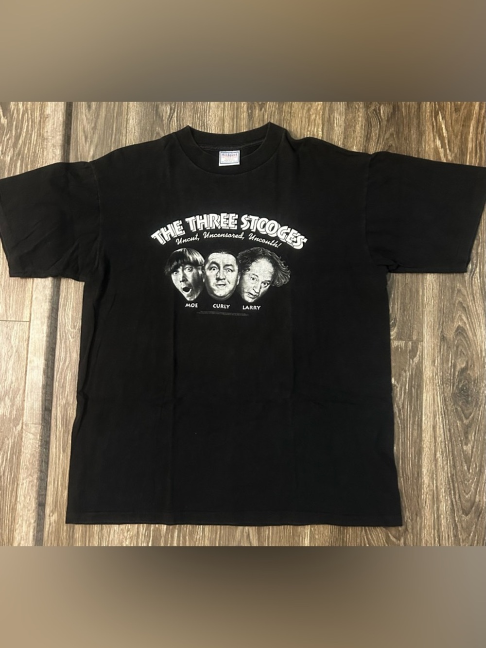 Vintage 90's The Three Stooges Movie T-shirt Single Stitch Size XL Made In USA